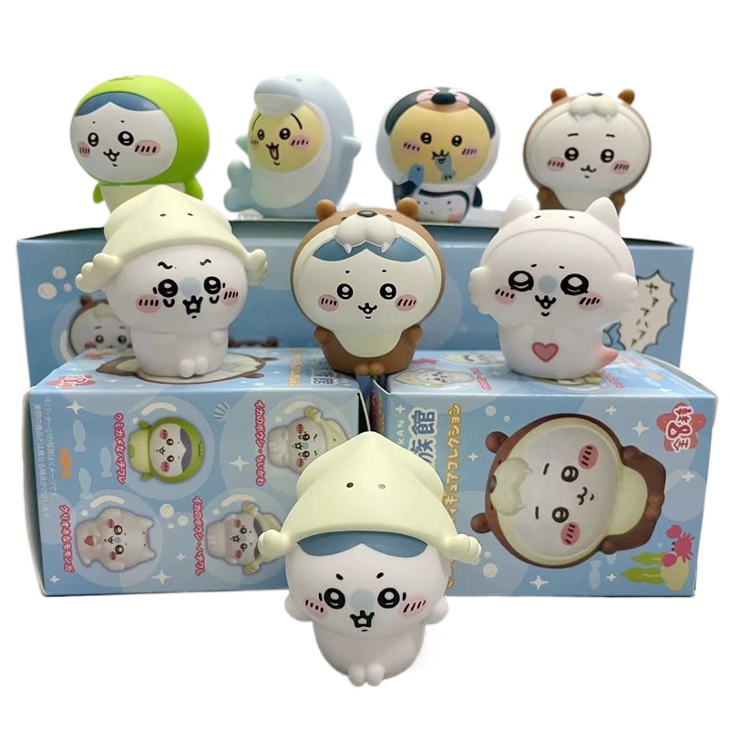 Resin Art Case - 8 Stück/Box Kawaii Chiikawa Aquarium Blind