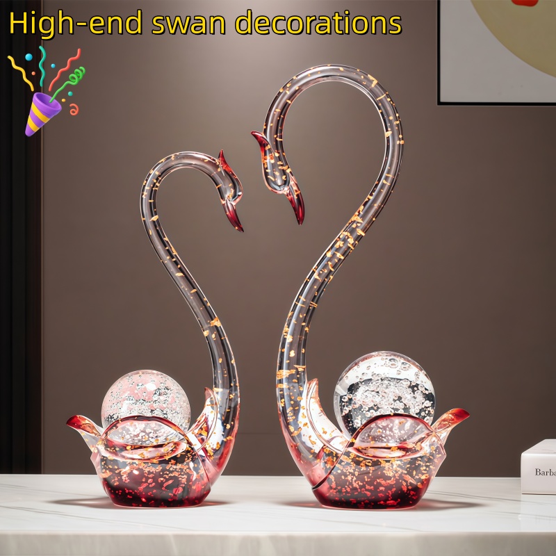 Luxuriöse Schwanen-Figur aus H – Resin Art Wedding Gift Bewertung und Preis